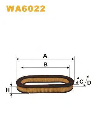 Воздушный фильтр WIX FILTERS WA6022