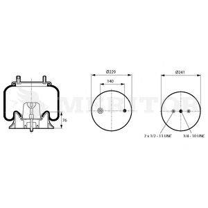 Кожух пневматической рессоры MERITOR 21215891