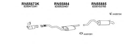 Система выпуска ОГ VENEPORTE 550347