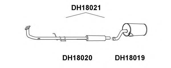 Глушитель выхлопных газов конечный VENEPORTE DH18019