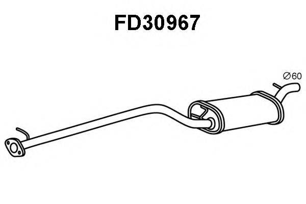 Глушитель выхлопных газов конечный VENEPORTE FD30967