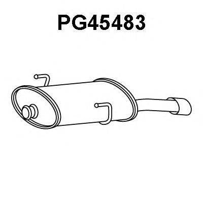 Глушитель выхлопных газов конечный VENEPORTE PG45483