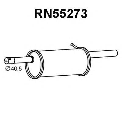 Глушитель выхлопных газов конечный VENEPORTE RN55273