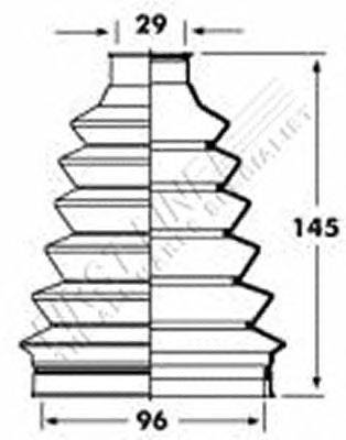 Пыльник, приводной вал FIRST LINE FCB2361