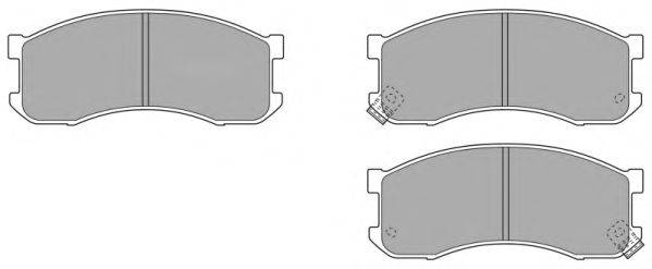 Комплект тормозных колодок, дисковый тормоз FREMAX FBP1525