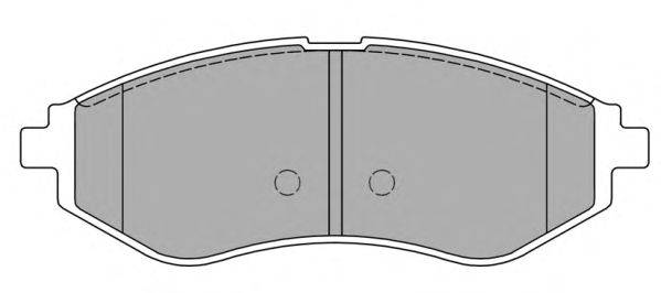 Комплект тормозных колодок, дисковый тормоз FREMAX FBP1413