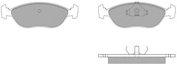 Комплект тормозных колодок, дисковый тормоз FREMAX FBP-0962