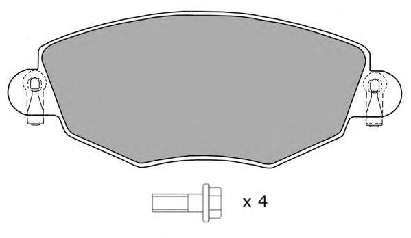 Комплект тормозных колодок, дисковый тормоз FREMAX 23279