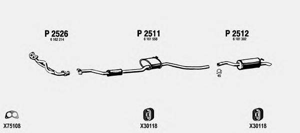 Система выпуска ОГ FENNO FO025