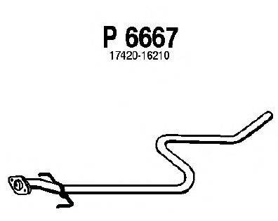 Труба выхлопного газа FENNO P6667