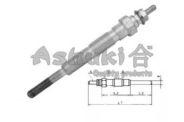 Свеча накаливания ASHUKI 1713-1006