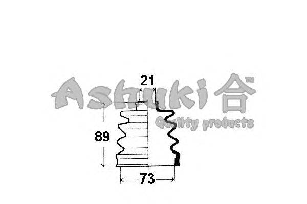 Комплект пылника, приводной вал ASHUKI M164-01