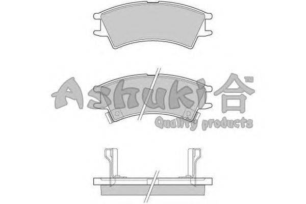 Комплект тормозных колодок, дисковый тормоз ASHUKI 1080-4250J