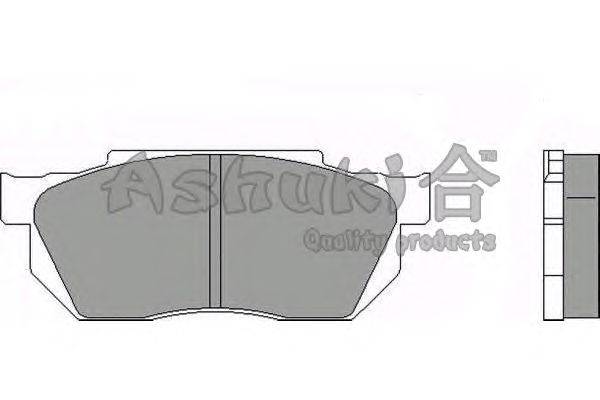 Комплект тормозных колодок, дисковый тормоз ASHUKI H027-02