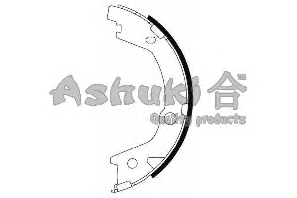 Комплект тормозных колодок, стояночная тормозная система ASHUKI HRK12531