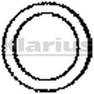 Уплотнительное кольцо, труба выхлопного газа KLARIUS 410214