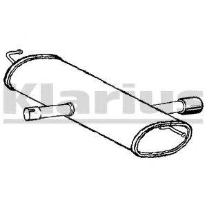 Глушитель выхлопных газов конечный KLARIUS 221041