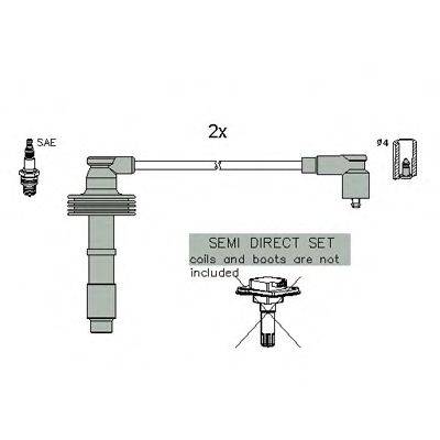 Комплект проводов зажигания HÜCO 134958