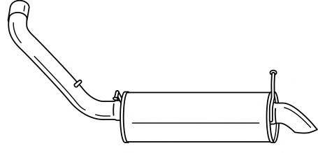 Глушитель выхлопных газов конечный SIGAM 32624