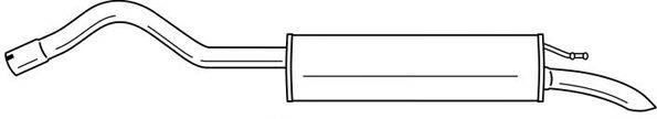 Глушитель выхлопных газов конечный SIGAM 60634