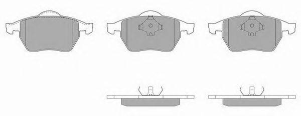 Комплект тормозных колодок, дисковый тормоз SIMER 581.2