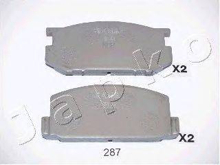 Комплект тормозных колодок, дисковый тормоз JAPKO 50287