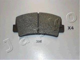 Комплект тормозных колодок, дисковый тормоз JAPKO 50308