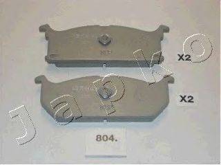 Комплект тормозных колодок, дисковый тормоз JAPKO 50804