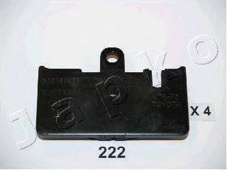 Комплект тормозных колодок, дисковый тормоз JAPKO 51222