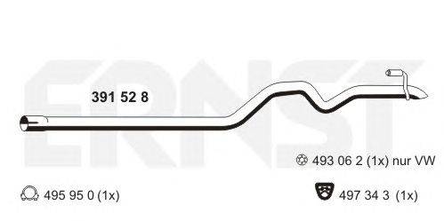 Труба выхлопного газа ERNST 391528