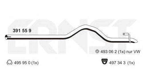Труба выхлопного газа ERNST 391559