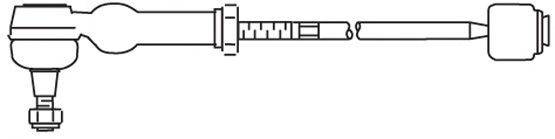 Поперечная рулевая тяга FRAP T279