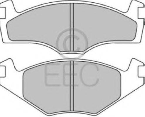 Комплект тормозных колодок, дисковый тормоз EEC BRP0435