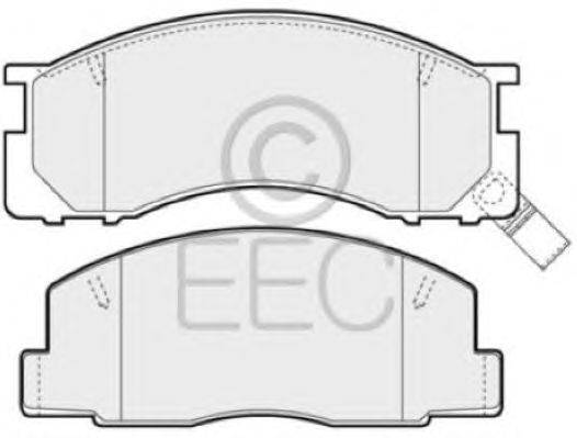 Комплект тормозных колодок, дисковый тормоз EEC BRP0744