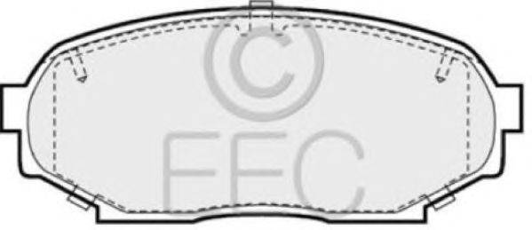 Комплект тормозных колодок, дисковый тормоз EEC BRP0746