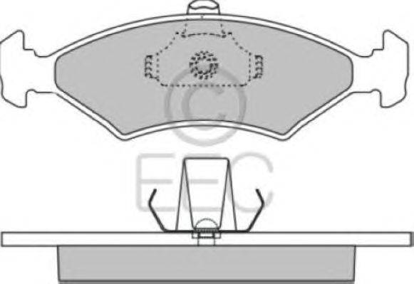 Комплект тормозных колодок, дисковый тормоз EEC BRP0909