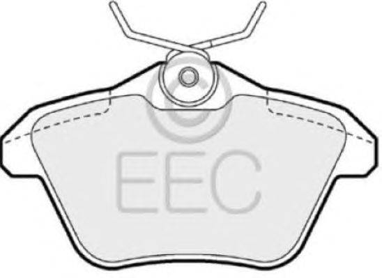Комплект тормозных колодок, дисковый тормоз EEC BRP0943