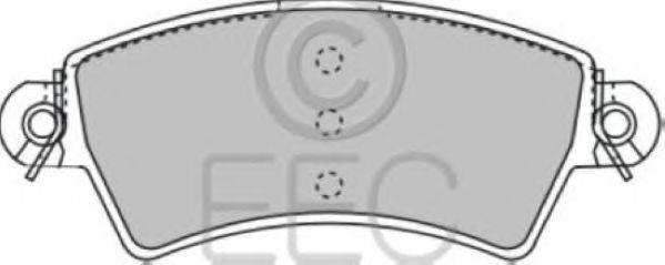 Комплект тормозных колодок, дисковый тормоз EEC BRP1107