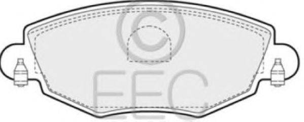 Комплект тормозных колодок, дисковый тормоз EEC BRP1174