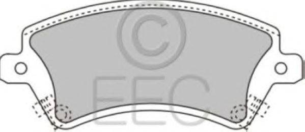 Комплект тормозных колодок, дисковый тормоз EEC BRP1223