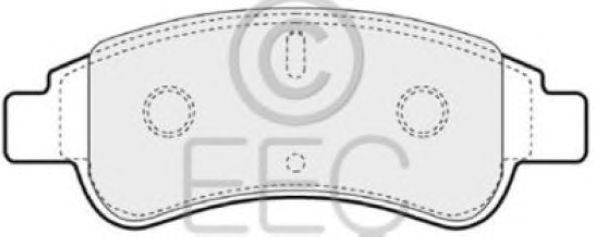 Комплект тормозных колодок, дисковый тормоз EEC BRP1269