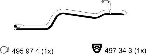 Труба выхлопного газа ERNST 186599
