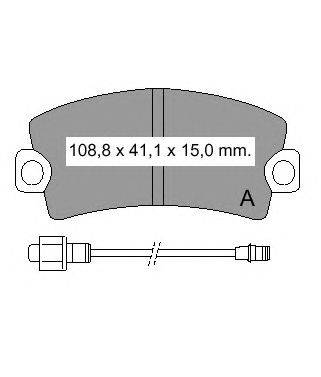 Комплект тормозных колодок, дисковый тормоз VEMA 20421