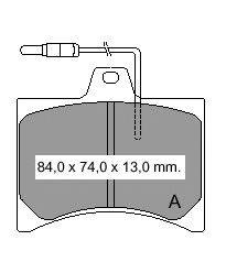 Комплект тормозных колодок, дисковый тормоз VEMA 831880