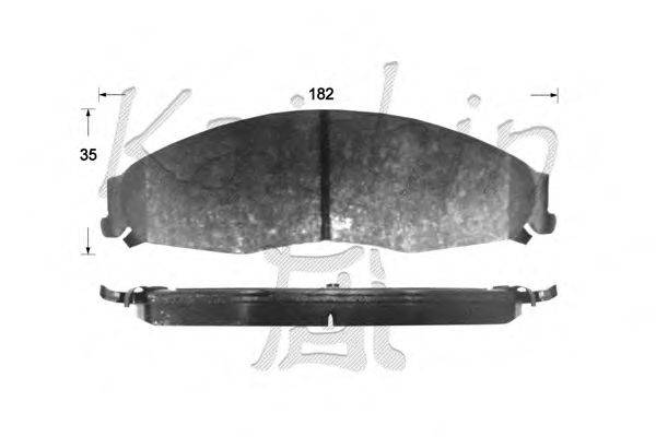 Комплект тормозных колодок, дисковый тормоз KAISHIN D10136