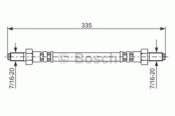 Тормозной шланг BOSCH 1 987 476 585