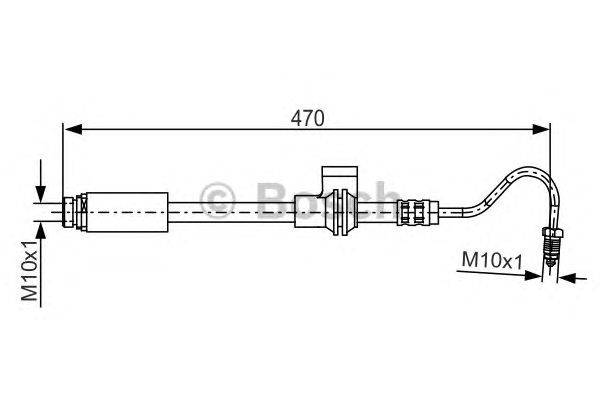 Тормозной шланг BOSCH 1 987 481 170