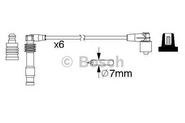 Комплект проводов зажигания BOSCH 0 986 357 162