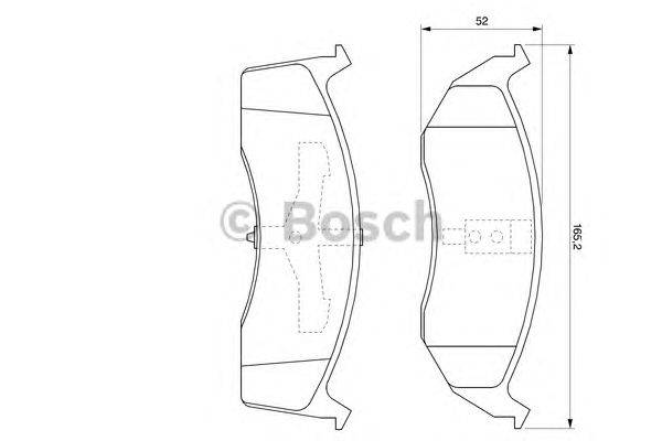 Комплект тормозных колодок, дисковый тормоз BOSCH 0 986 424 587