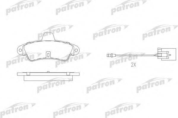 Комплект тормозных колодок, дисковый тормоз PATRON PBP913